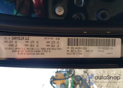 2009 Dodge Challenger Se из США, поврежденный, VIN 2B3LJ44V69H522634